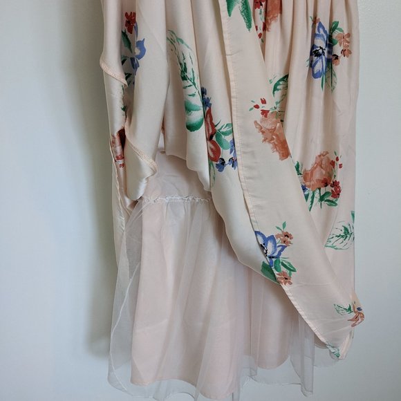 Pink floral Sleeeveless dress - Picture 2 of 6